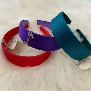 4/$20 A New Day Purple Teal Red Satin Headbands